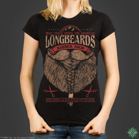 Longbeards Barbers t shirt Middle earth collection Grumpy Geeks